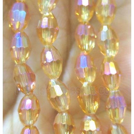 Chinese Crystal Beads, faceted oval