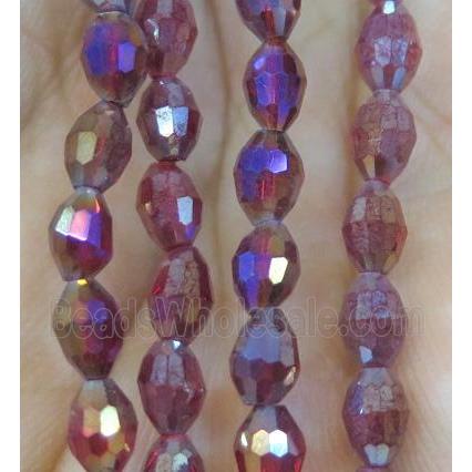 Chinese Crystal Beads, faceted oval