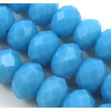 Chinese crystal glass bead, Faceted rondelle