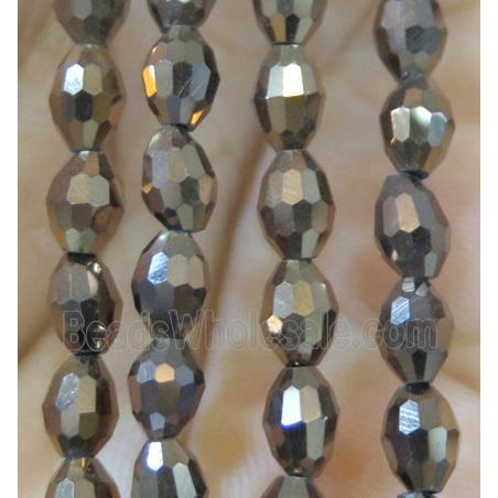 Chinese Crystal Beads, faceted oval