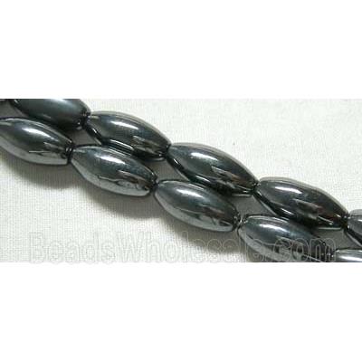 Magnetic Hematite bead, oval