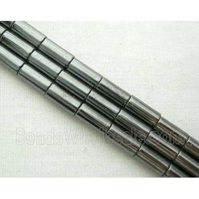 Magnetic Hematite tube beads