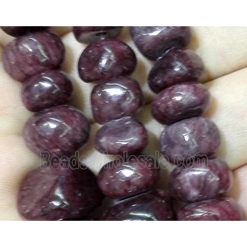 jade beads, freeform chips, stabile