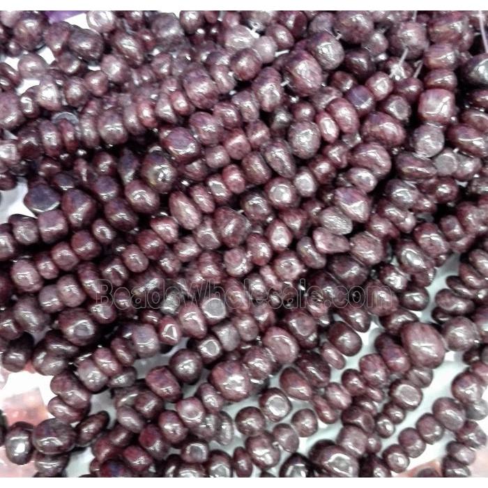 jade beads, freeform chips, stabile