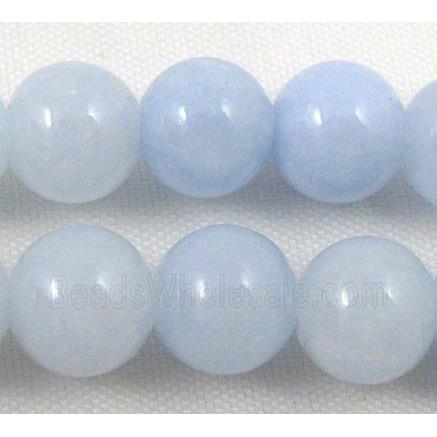 round jade beads, lt.blue, stabile