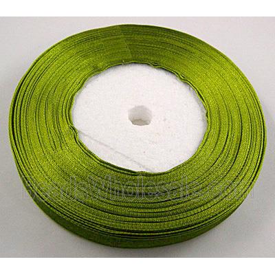 Organza Ribbon Cord, olive