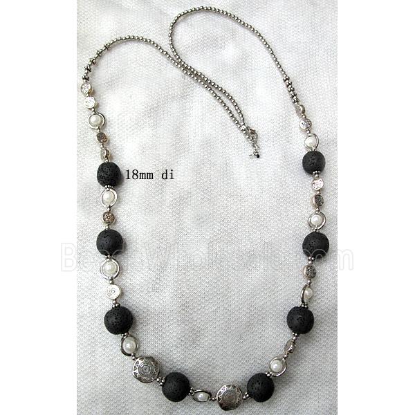 Handmade Lave Necklace