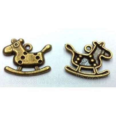 tibetan silver horse pendants non-nickel, bronze