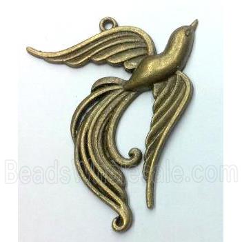 tibetan silver phoenix pendants non-nickel, bronze