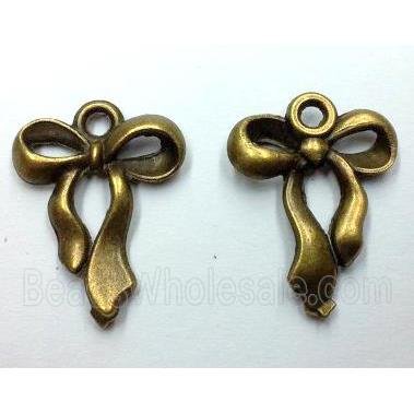 cancer ribbons, tibetan silver pendant non-nickel, bronze