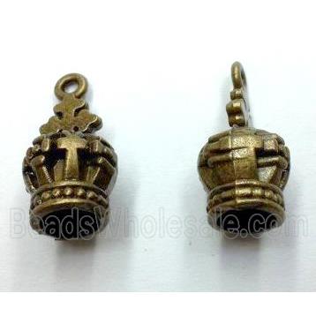 tibetan silver crown pendant non-nickel, bronze