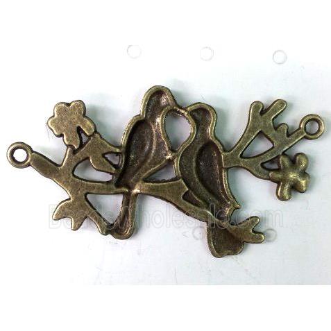 tibetan silver birds pendant non-nickel, bronze