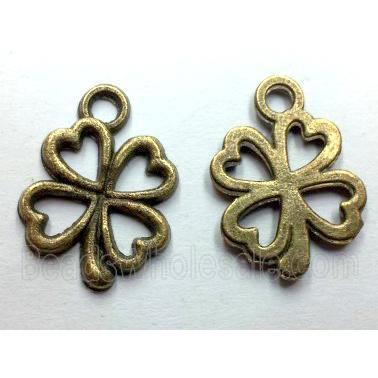 tibetan silver clover pendant non-nickel, bronze