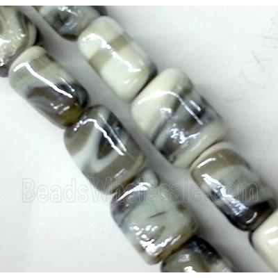 Plated lampwork glass bead