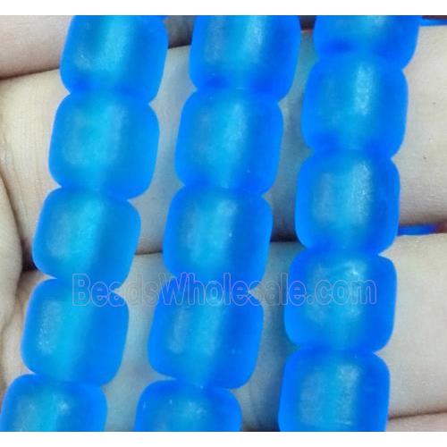 matte lampwork bead, tube