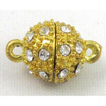 Magnetic Clasp for bracelet, necklace, rhinestone