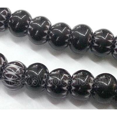 Millefiori glass bead, abacus