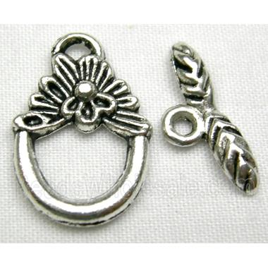 Tibetan Silver toggle clasps non-nickel