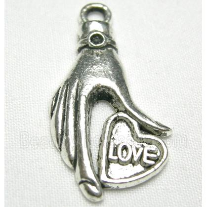 Tibetan Silver Lover Hand Non-Nickel