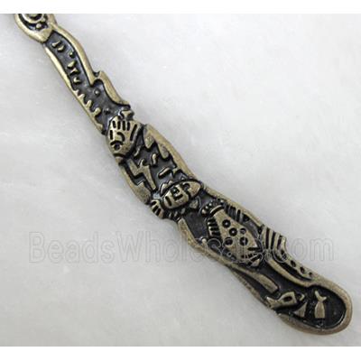 Bronze Bookmark, Tibetan Silver Non-Nickel