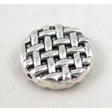 tibetan silver spacer bead, non-nickel