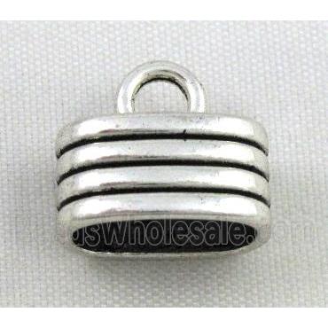 tibetan silver pendant bead, non-nickel