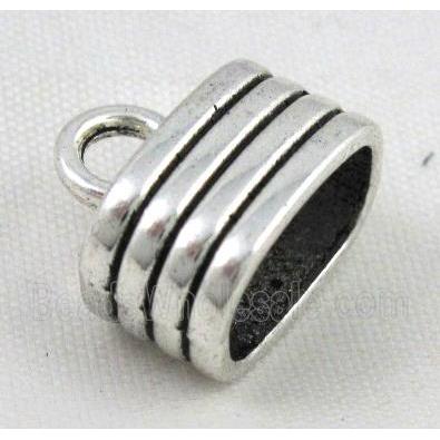 tibetan silver pendant bead, non-nickel