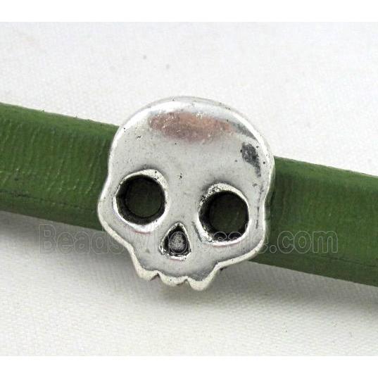 spacer tibetan silver charm bead, non-nickel