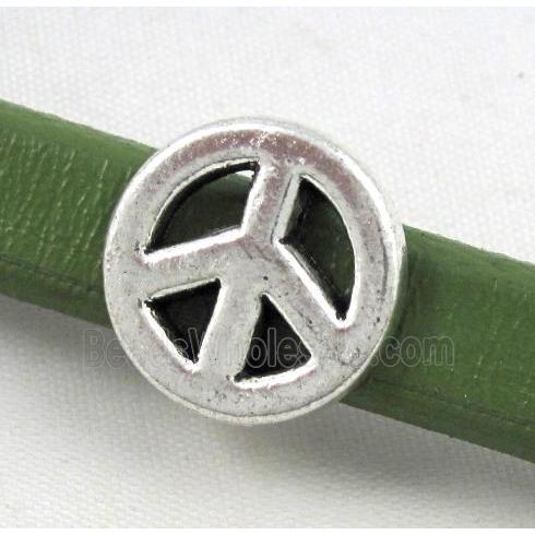 spacer tibetan silver charms bead, non-nickel