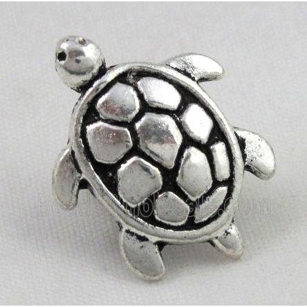 tibetan silver tortoise charms bead, non-nickel