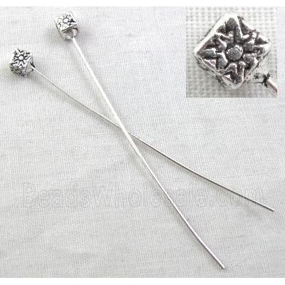 Tibetan Silver pin Charms Non-Nickel