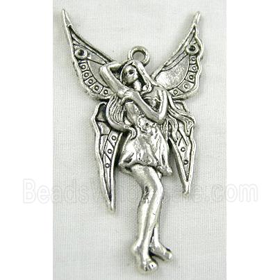 Angel, Tibetan Silver Charms Non-Nickel