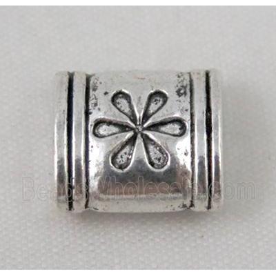 tibetan silver spacer bead, non-nickel