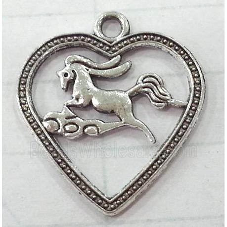 tibetan silver horse pendants non-nickel