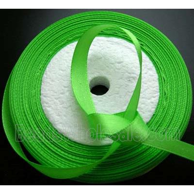 Spring Green Satin Ribbon