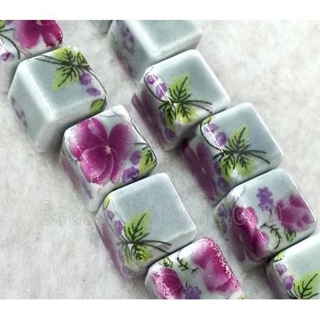 Porcelain beads, cube
