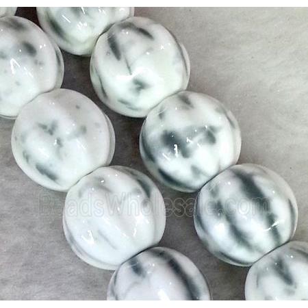 Porcelain pumpkin beads