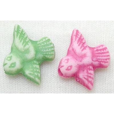 colorful Plastic Beads, mixed, birds