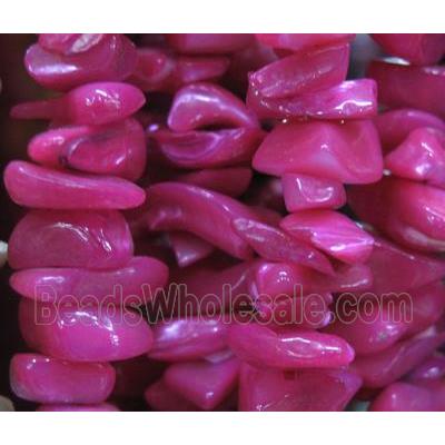 Fresh water shell bead, freeform