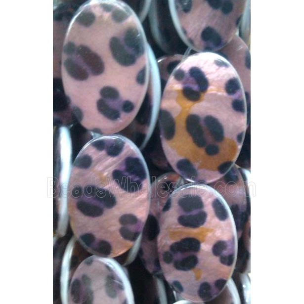 graphical Shell Beads, flat rice