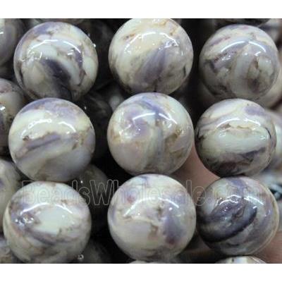 mother of pearl bead, round