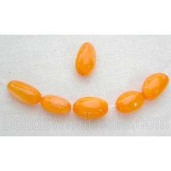 freshwater shell beads, rice-shape, orange
