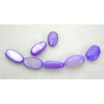freshwater shell beads, rice-shape, lavender