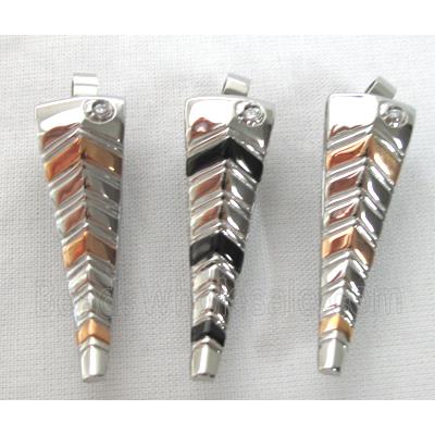 Stainless steel pendants, nickel free, mixed