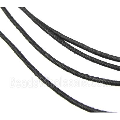 elastic fabric wire, binding thread, black