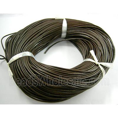 Coffee Leather Rope For Jewelry Binding