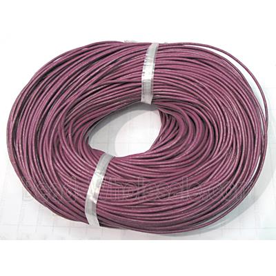 Leather Rope For Jewelry Binding, purple