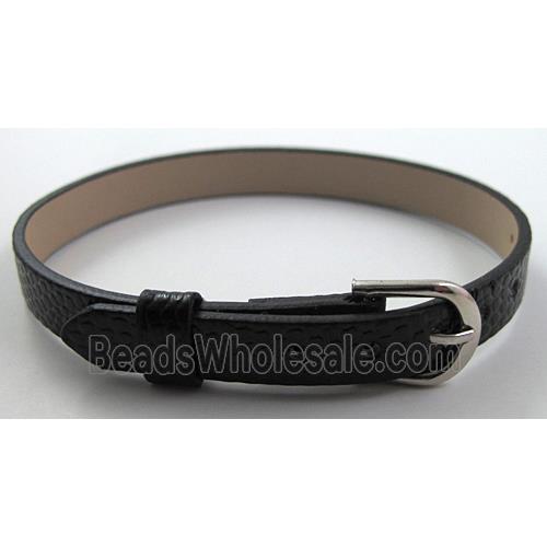 PU Leather Bracelet Strap, mixed, adjustable