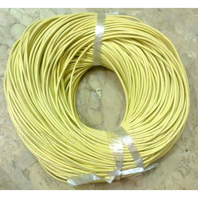 Leather Rope For Jewelry Binding, yellow