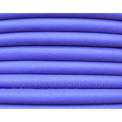 PU leather Cord, round, lavender